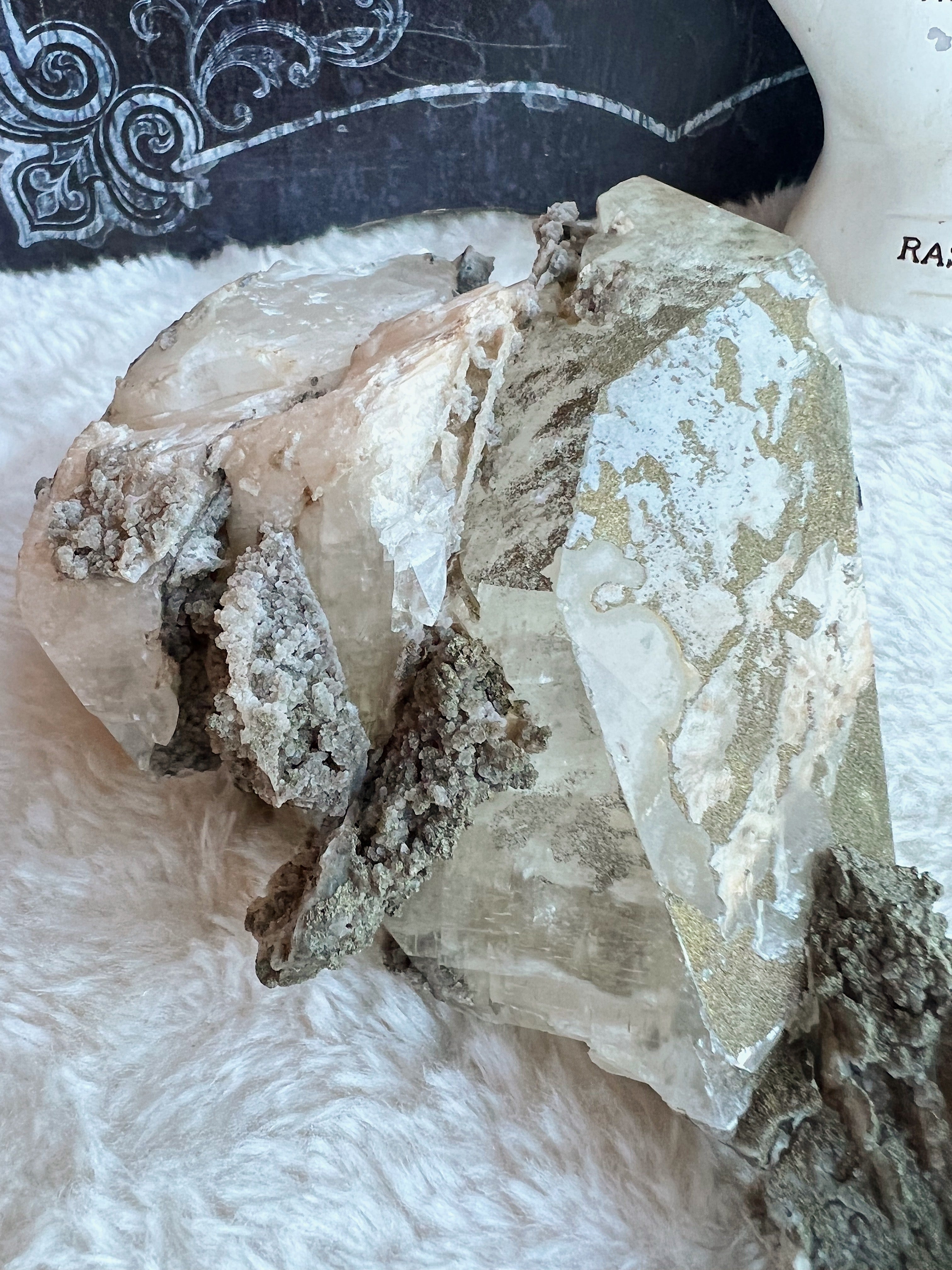 Calcite and Pyrite - Earthly Secrets