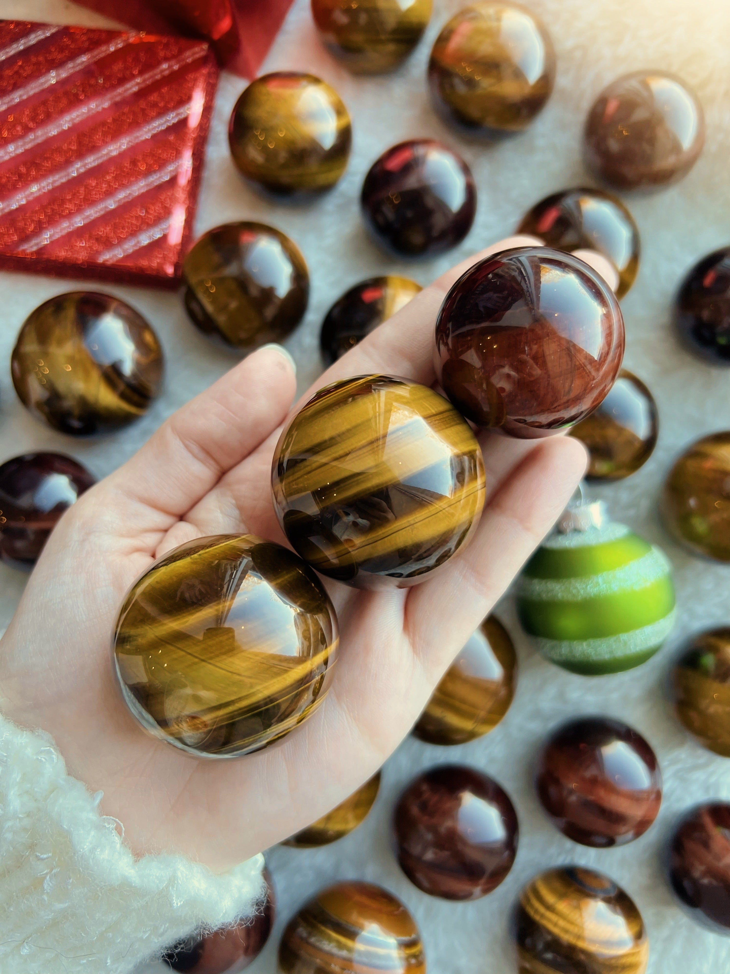 1 Tigers Eye Sphere (Intuitively Selected) - Earthly Secrets