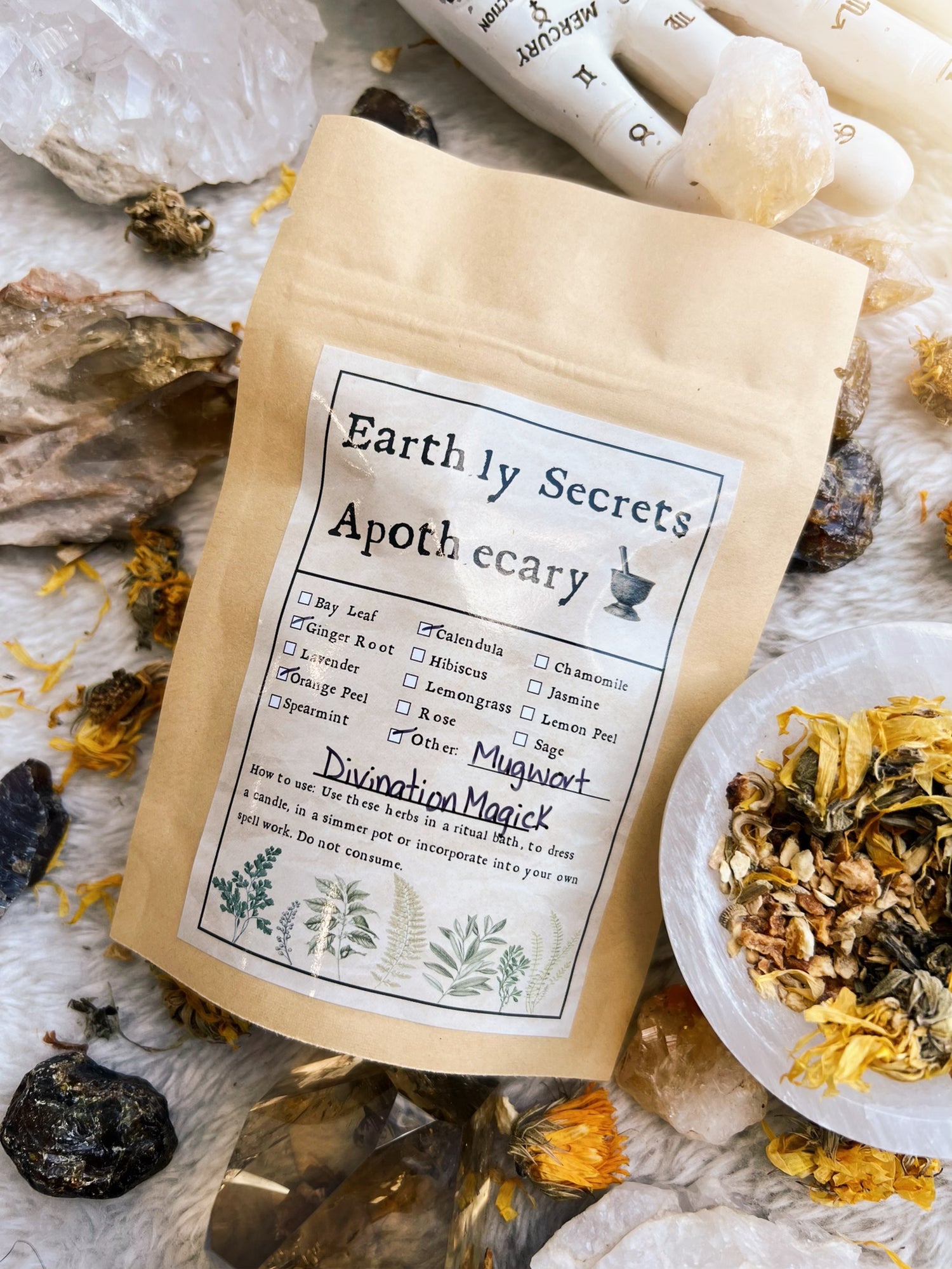 Divination Magick Herbal Blend 1 oz - Earthly Secrets